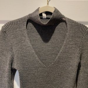 NWOT Blue Blush gray dress Size L